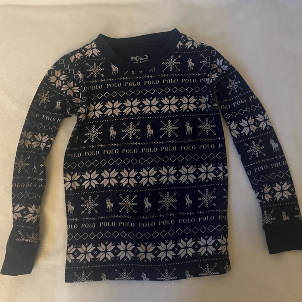 Polo Ralph Lauren Navy Snowflake Tee